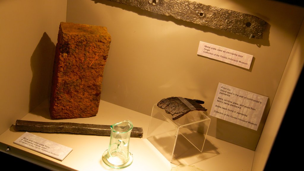 Florida Holocaust Museum featuring interior views