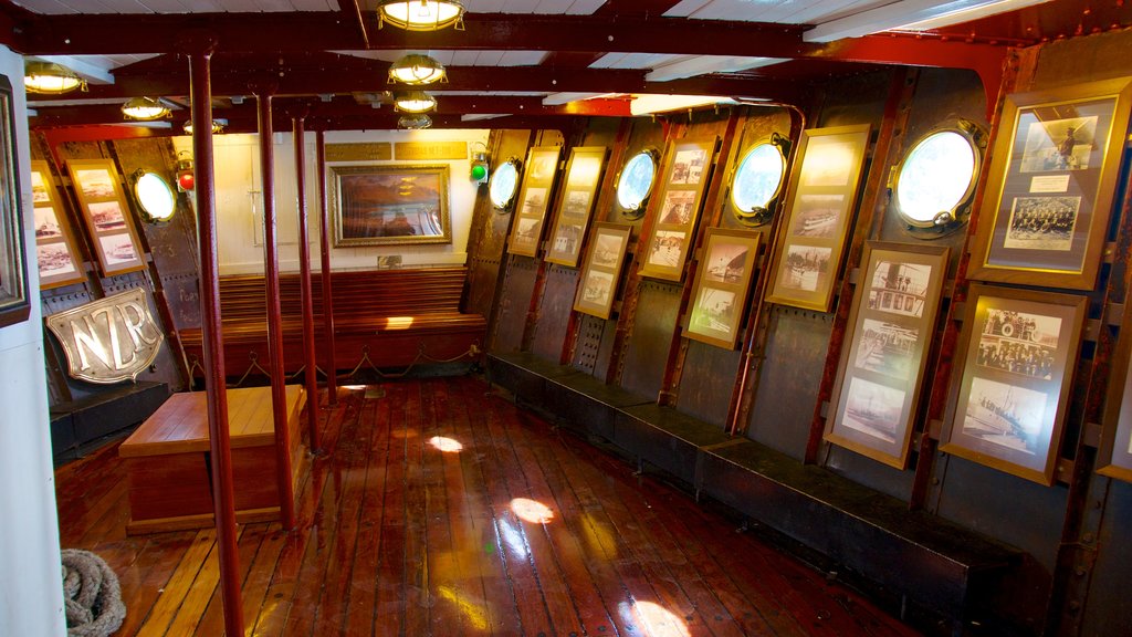 TSS Earnslaw Steamship toont interieur