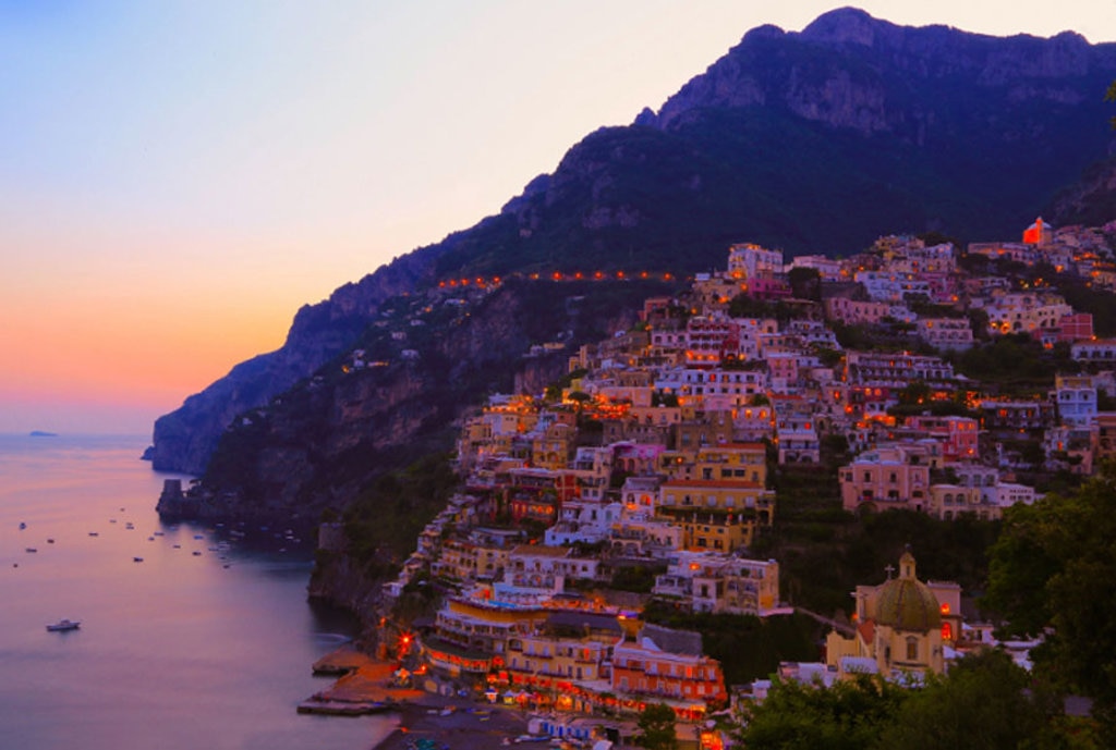 Positano al tramonto - Royalty Free