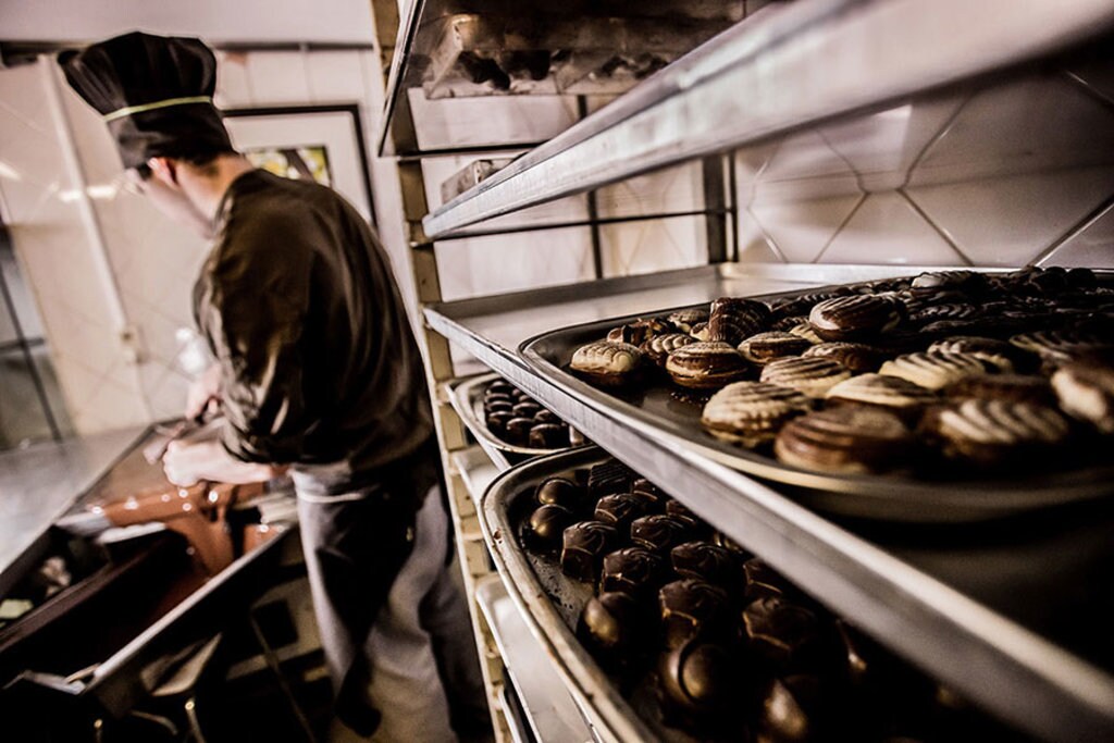 Dimostrazione del maître chocolatier. Photo courtesy of Choco-Story Brussels