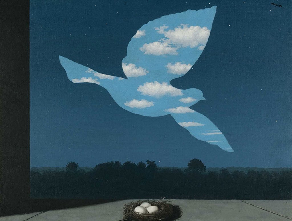 Le retour, Rene Magritte, Musée Royaux des Beaux-Arts de Belgique