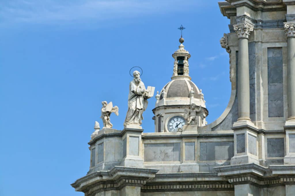 Un dettaglio del Duomo di Catania