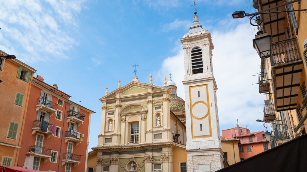 Nice Cathedral featuring a church or cathedral and heritage architecture