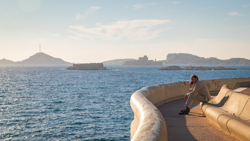 La Corniche featuring a sunset, views and general coastal views