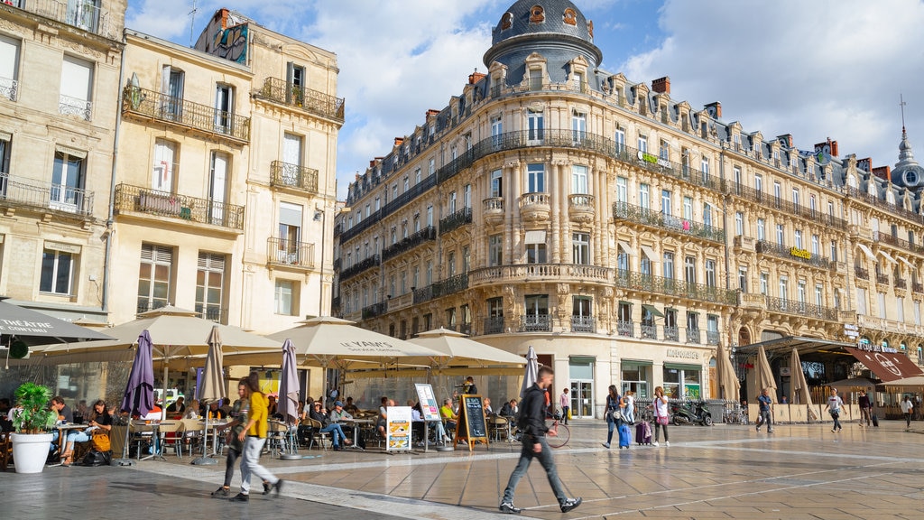 Place de la Comédie mostrando uma praça ou plaza e arquitetura de patrimônio