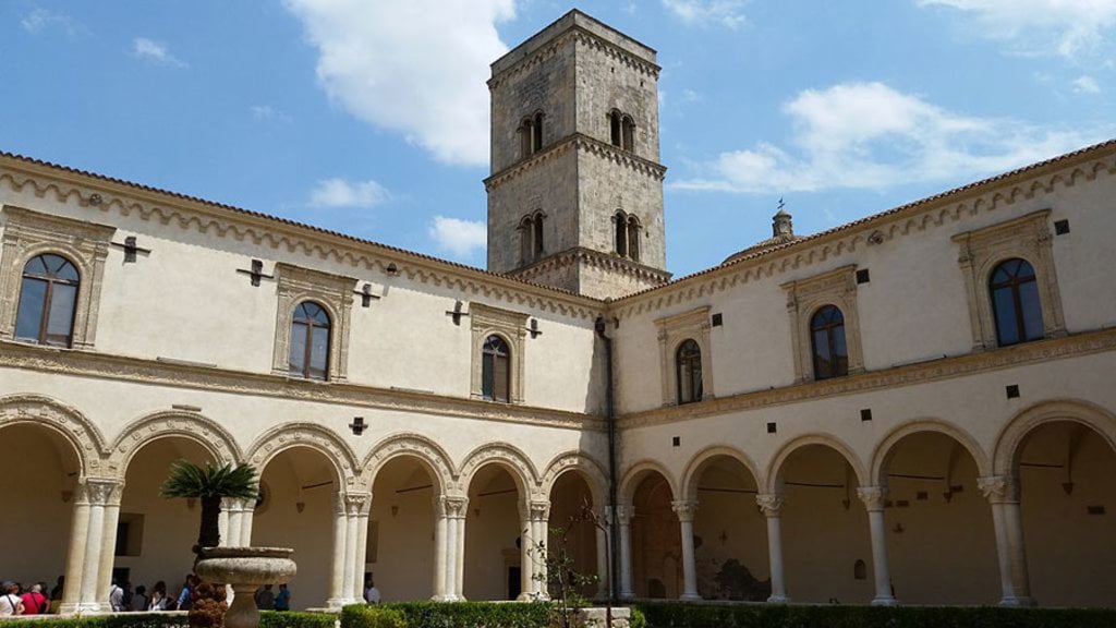 Abbazia di San Michele Arcangelo a Montescaglioso. By Giuliano Buompastore (Own work)  , via Wikimedia Commons