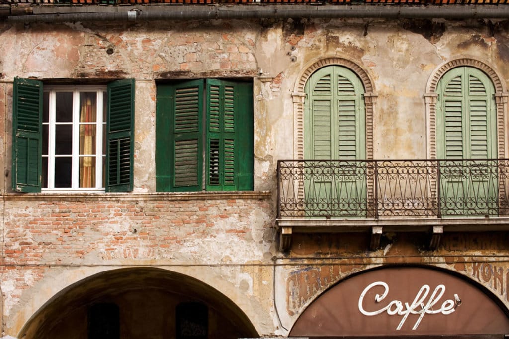 Uno scorcio del centro storico di Verona