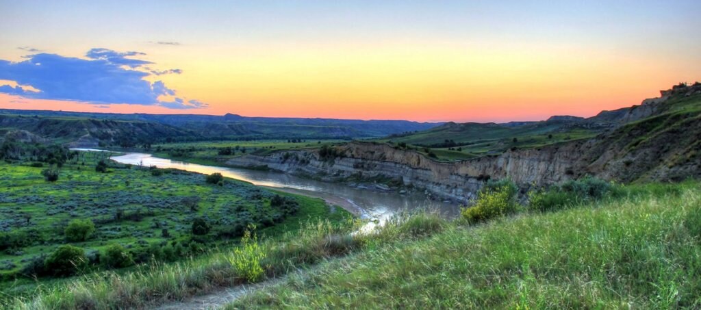 Tramonto al Theodore Roosevelt National Park