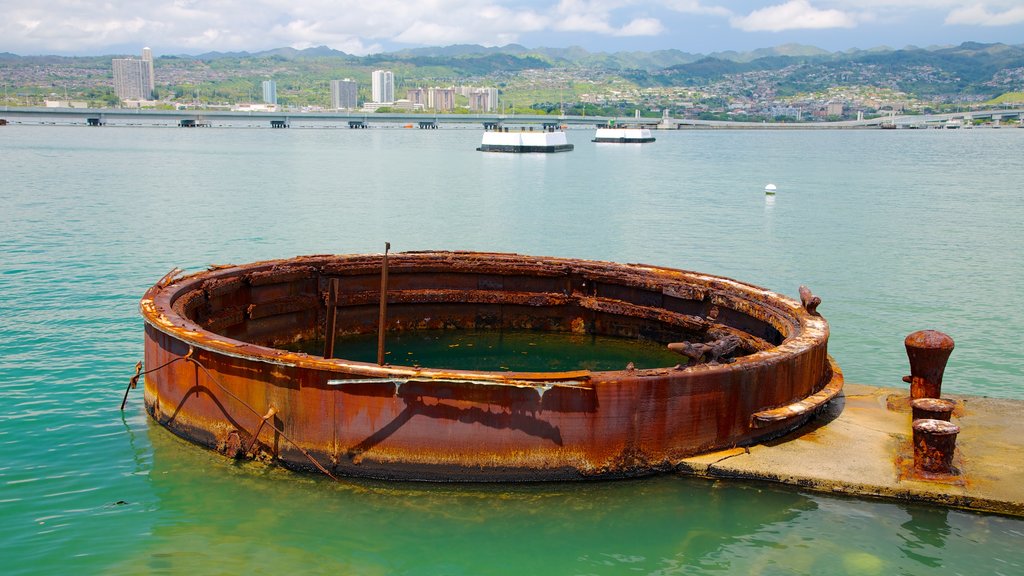 USS Arizona Memorial showing a memorial