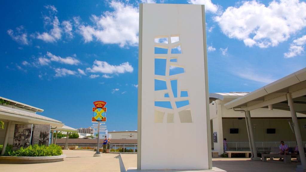 USS Arizona Memorial showing a memorial