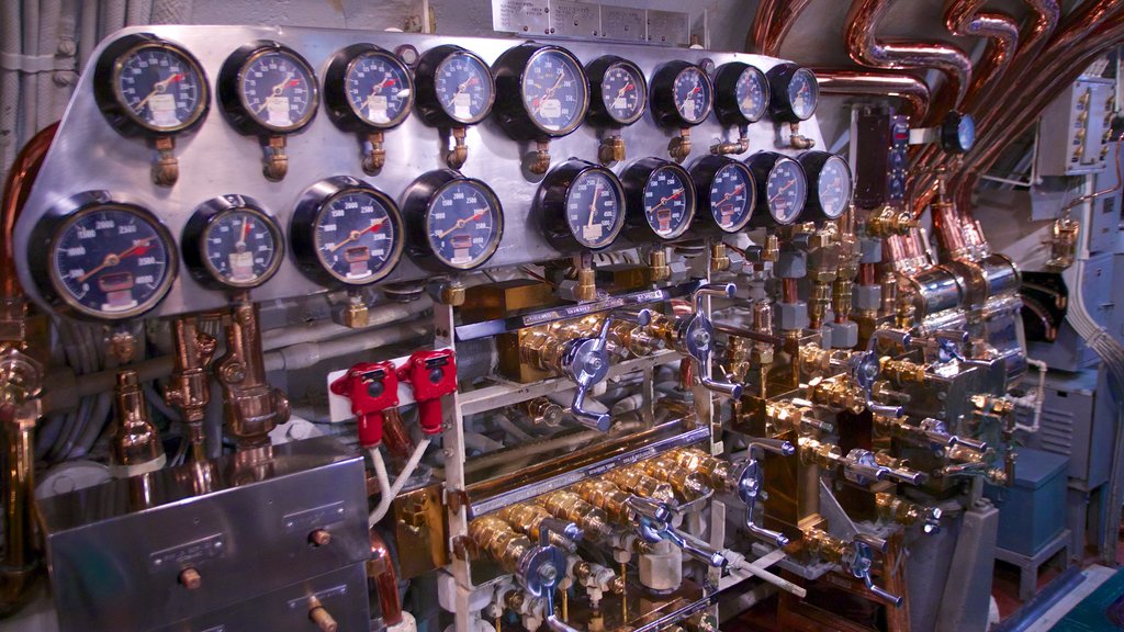 USS Bowfin Submarine Museum and Park showing interior views