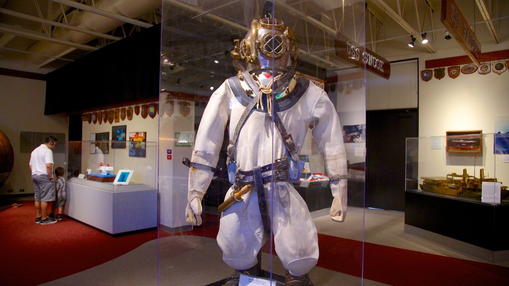 USS Bowfin Submarine Museum and Park featuring interior views