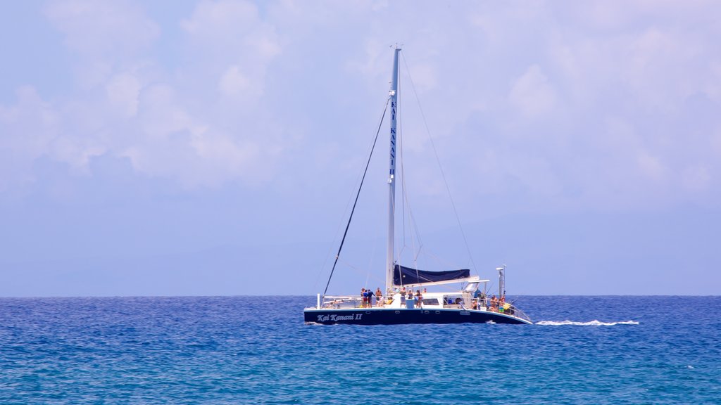 Maluaka Beach showing boating