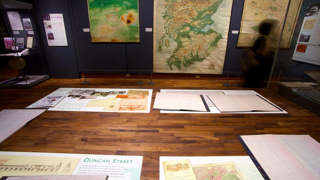 National Library of Scotland showing interior views