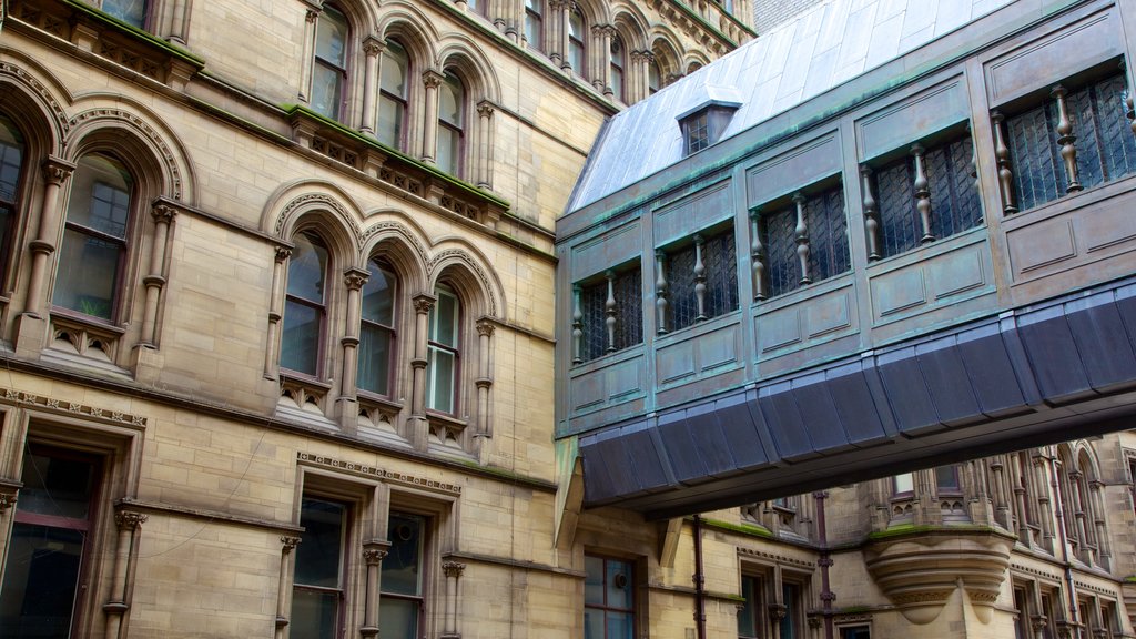 Manchester City Hall featuring heritage architecture and an administrative building