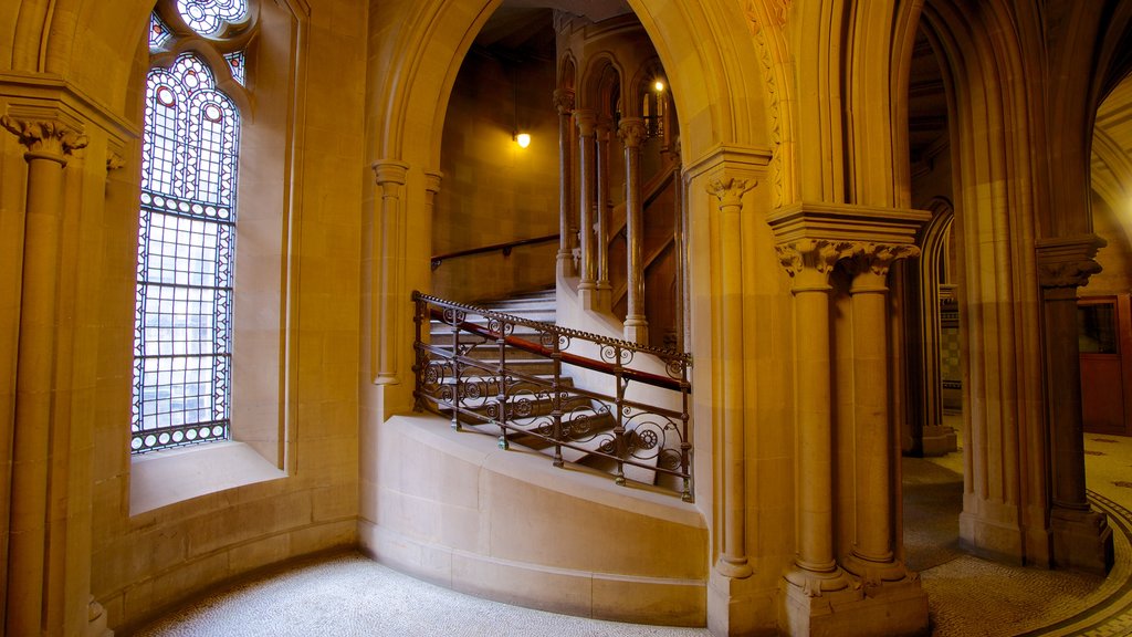 Manchester City Hall featuring heritage architecture, interior views and an administrative building