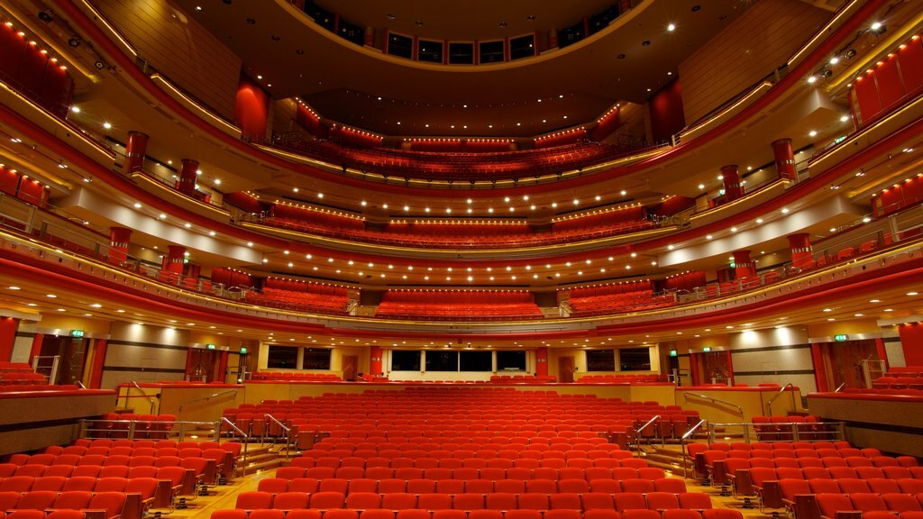 Symphony Hall featuring interior views and theater scenes