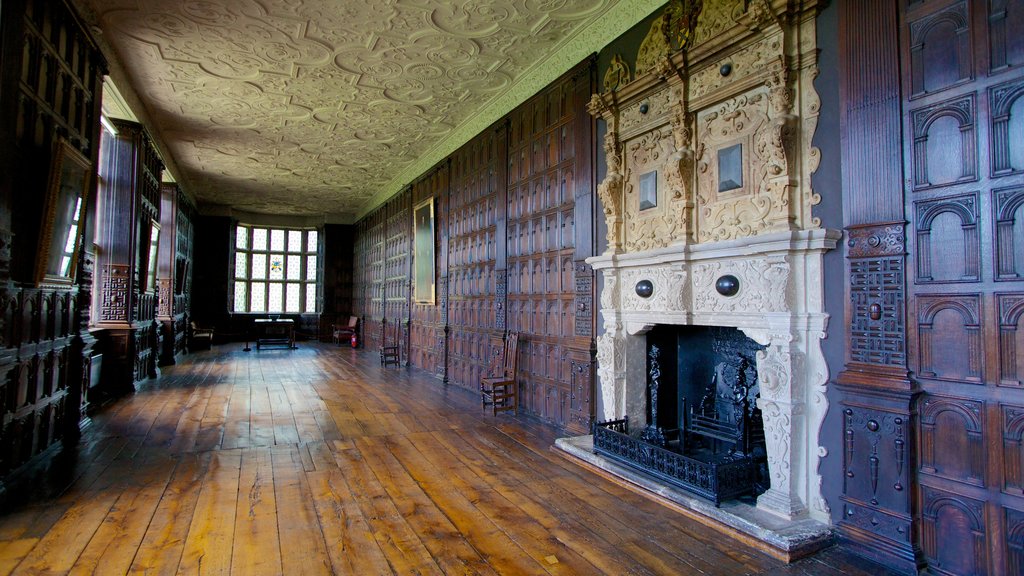 Aston Hall que inclui vistas internas e arquitetura de patrimônio