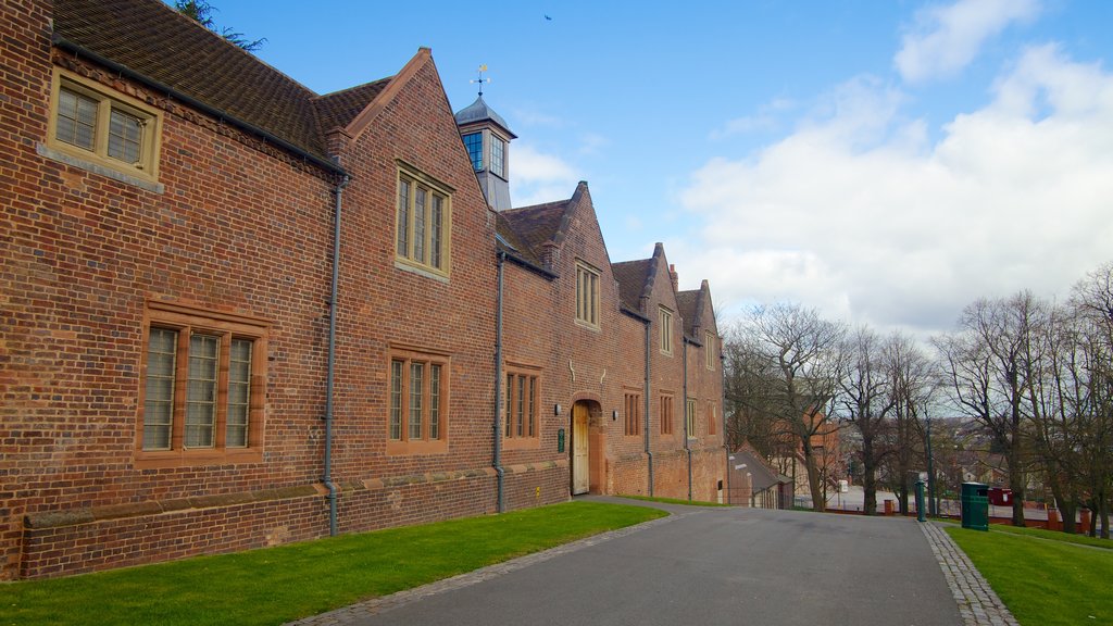 Aston Hall featuring heritage architecture and a house