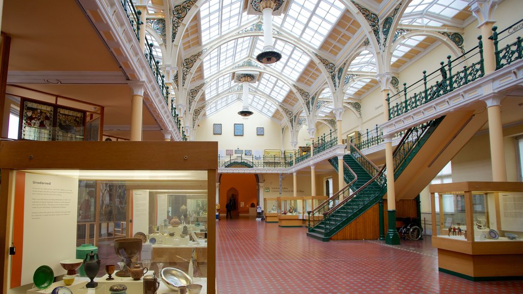 Birmingham Museum and Art Gallery which includes art and interior views