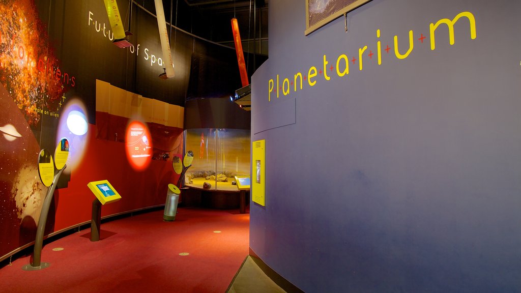 Thinktank Birmingham Science Museum featuring signage and interior views