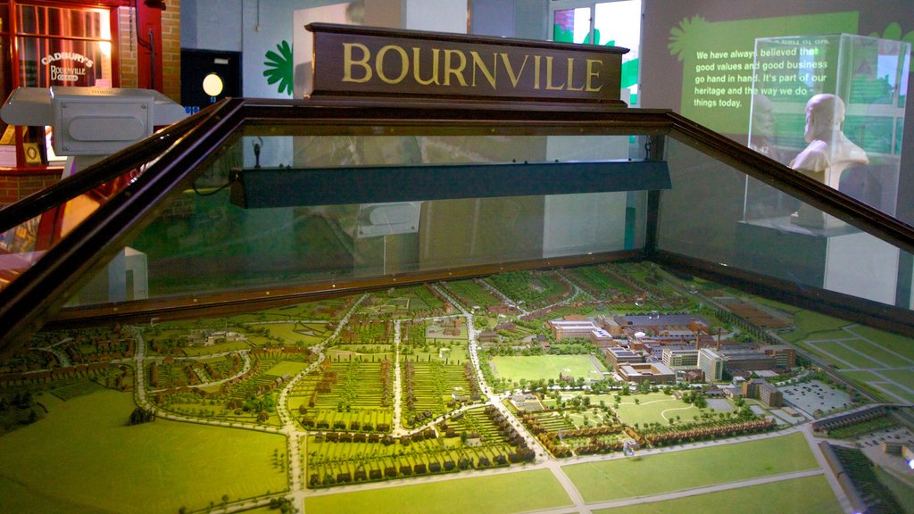 Cadbury World showing interior views and signage