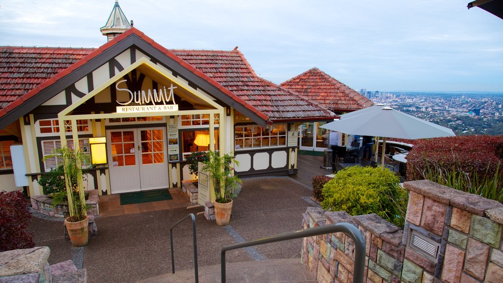 Mt. Coot-Tha showing heritage architecture and a city