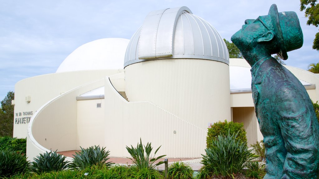 Sir Thomas Brisbane Planetarium showing a monument, an observatory and modern architecture