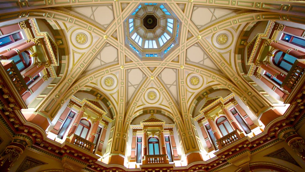 Collins Street showing heritage architecture and interior views