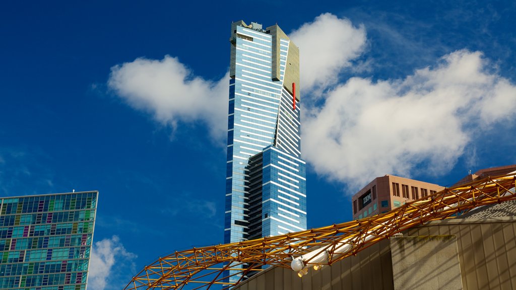 Eureka Tower showing a skyscraper, skyline and modern architecture