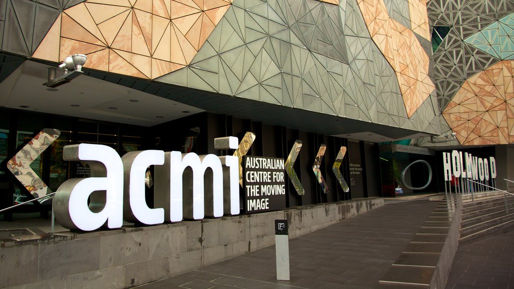 Australian Centre for the Moving Image which includes signage