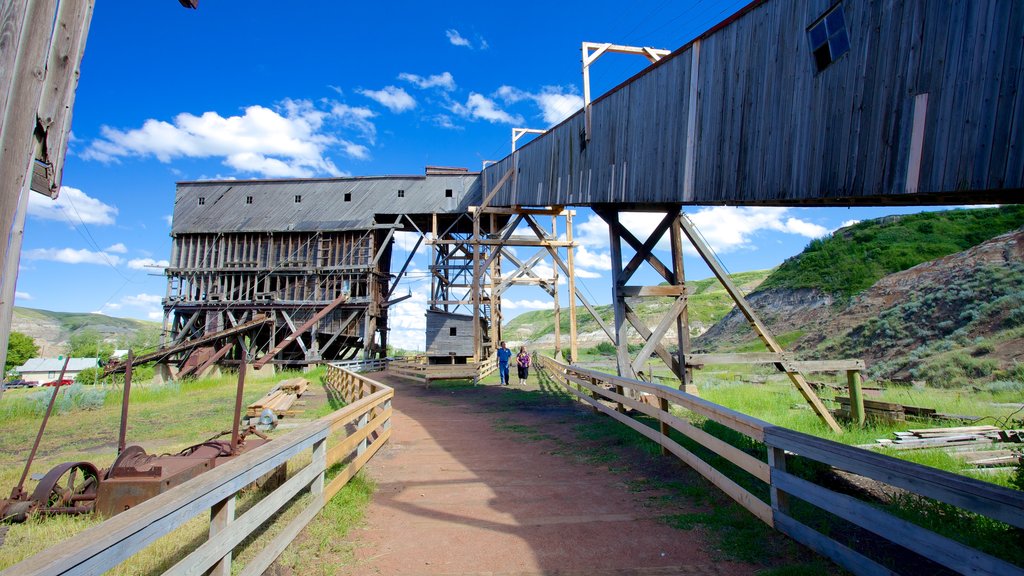 Atlas Coal Mine National Historic Site which includes industrial elements and tranquil scenes