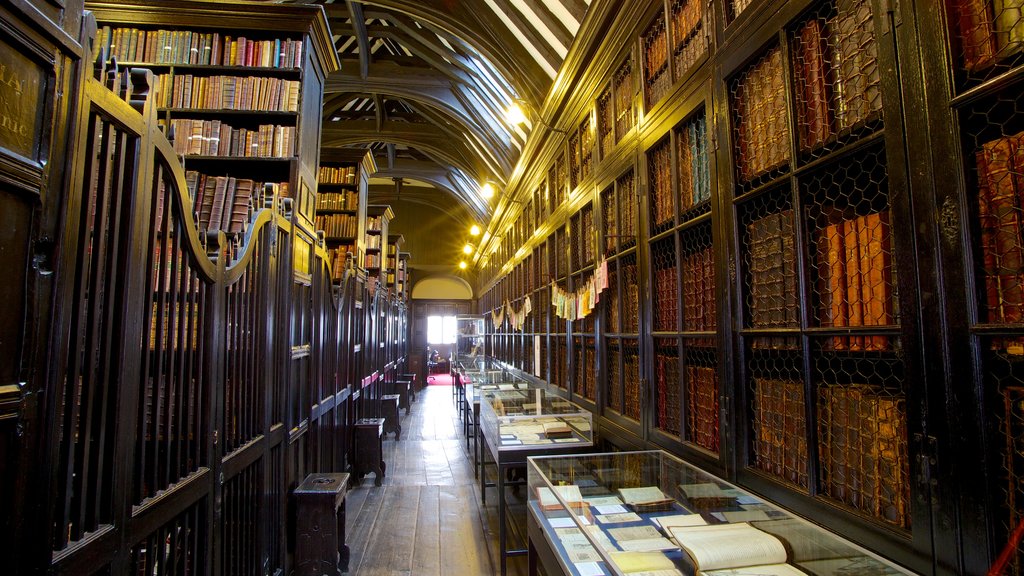 Chetham\'s Library which includes interior views