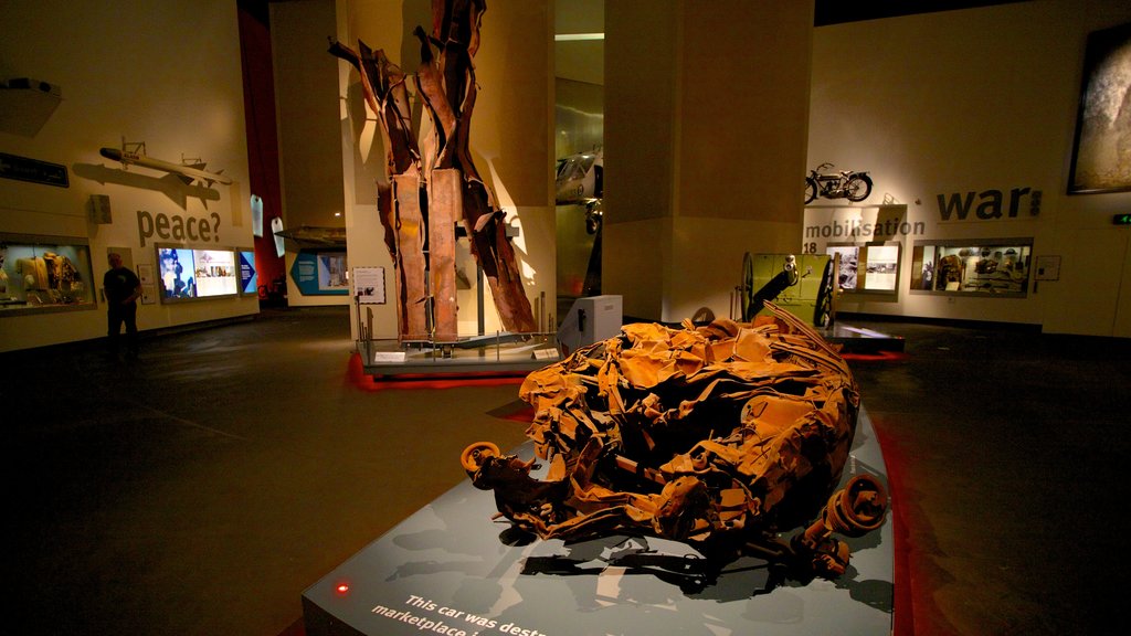 Imperial War Museum North featuring interior views