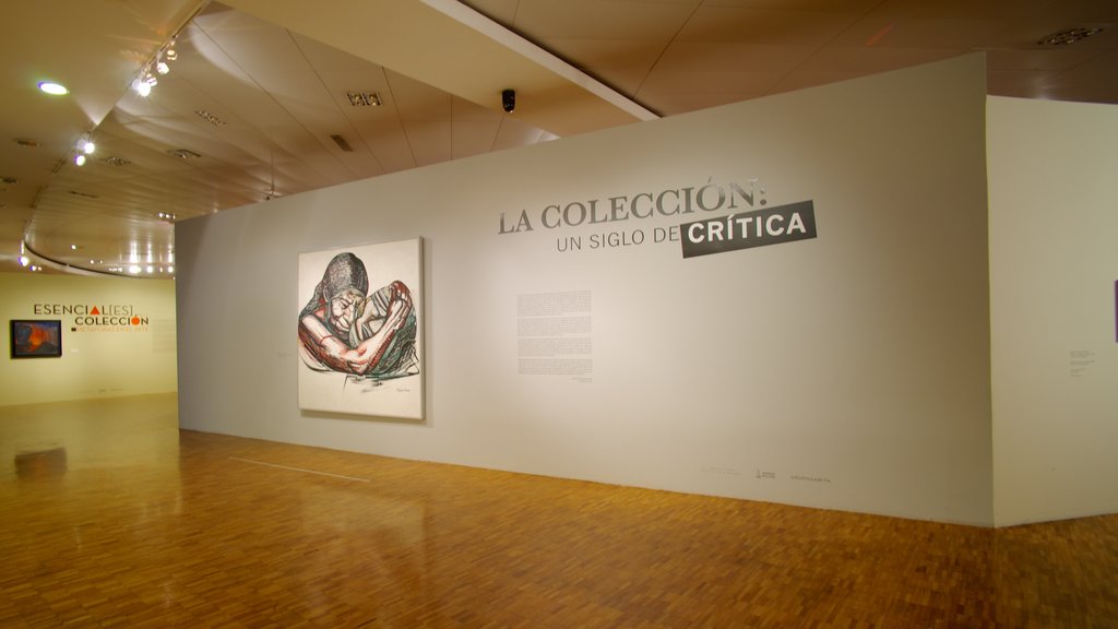 Museo de Arte Moderno showing signage and interior views