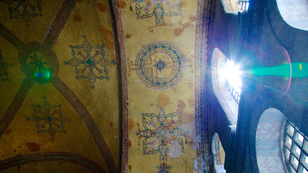 Hagia Sophia which includes art, a church or cathedral and religious elements