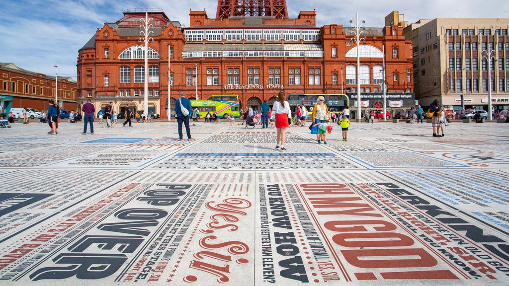 Blackpool Tower featuring a square or plaza