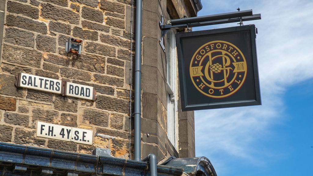 Gosforth showing signage