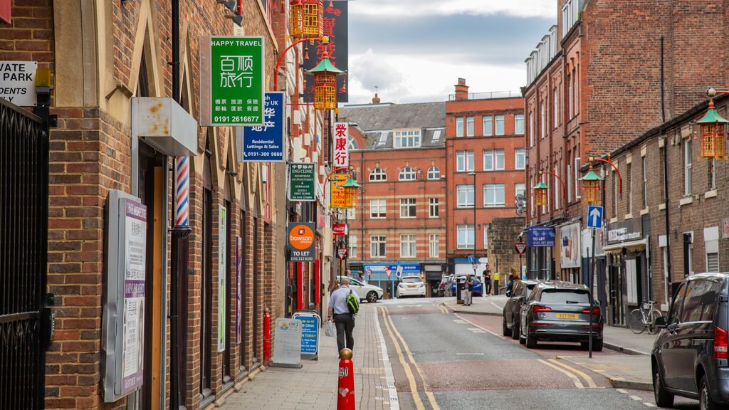 Chinatown mettant en vedette signalisation