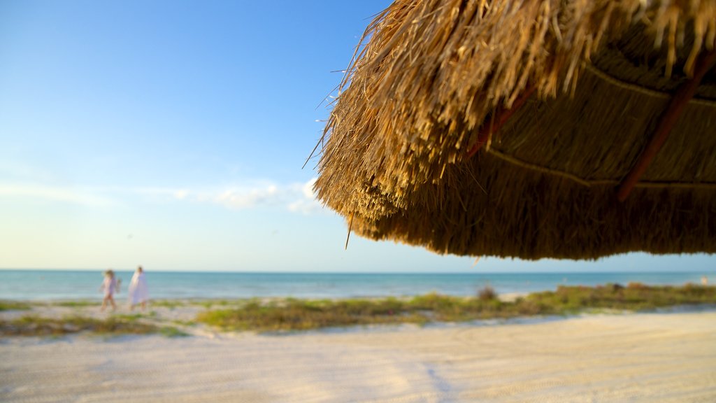 Isla Holbox som omfatter en strand