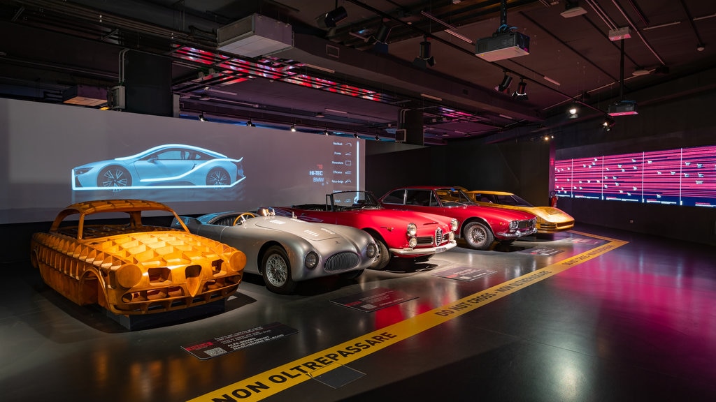 Museum of the Automobile showing interior views