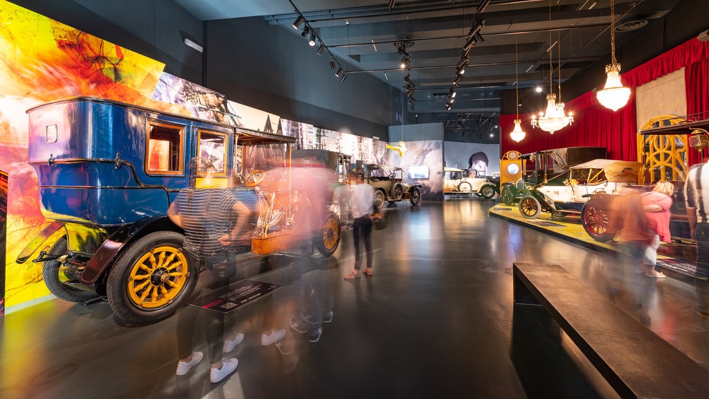 Museum of the Automobile showing interior views