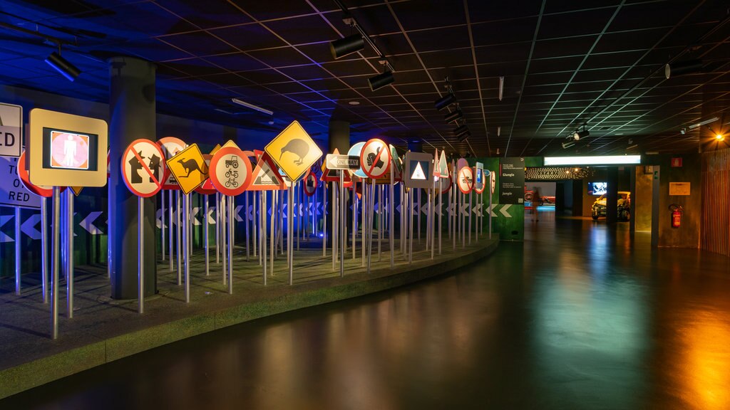 Museum of the Automobile showing interior views