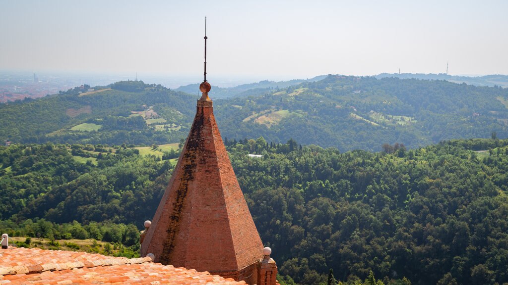 Sanctuary of the Madonna di San Luca which includes landscape views and tranquil scenes