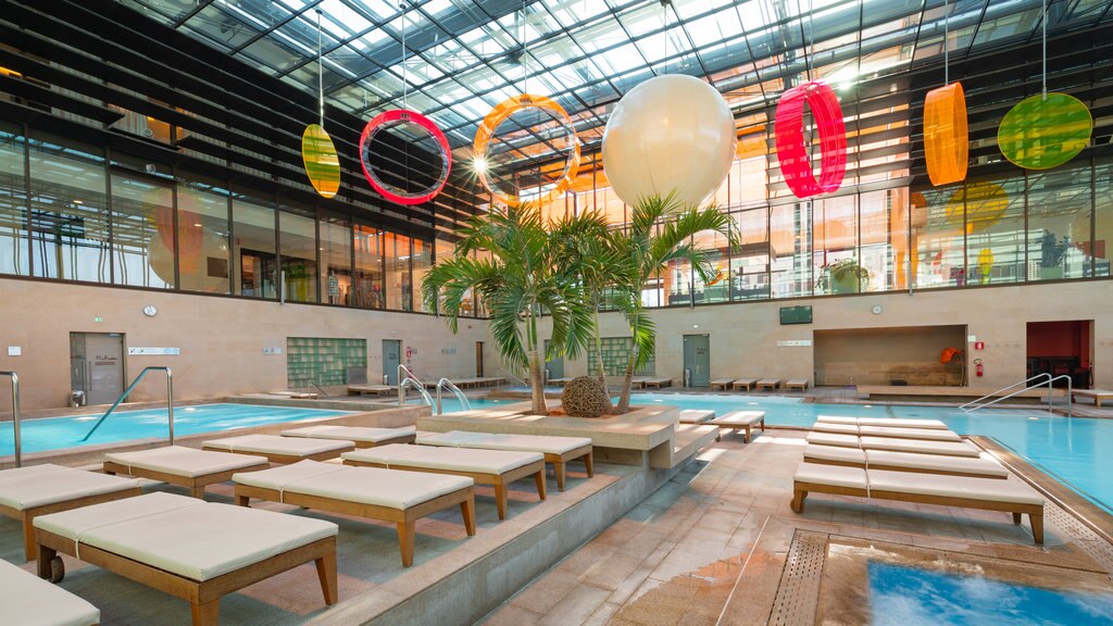 Merano Thermal Baths featuring a pool and interior views