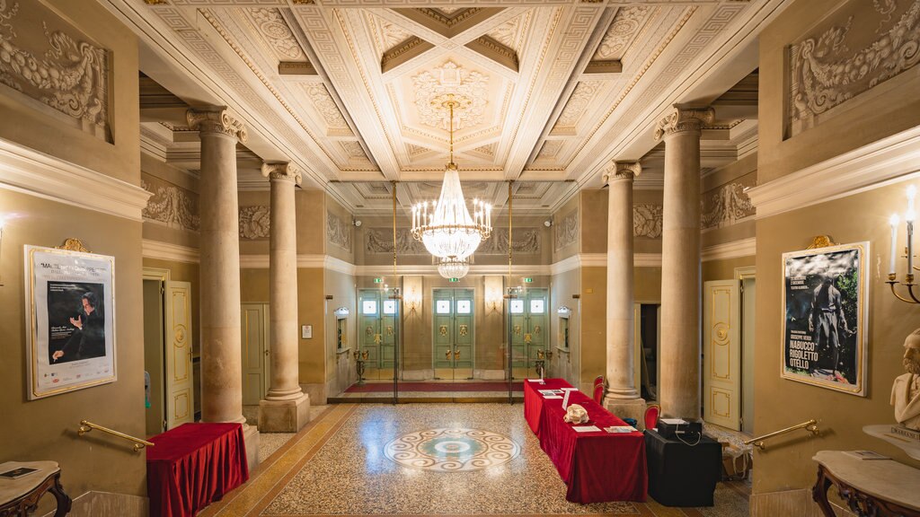 Teatro Comunale Alighieri showing interior views