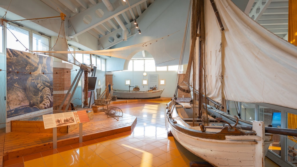 Cesenatico Maritime Museum which includes interior views