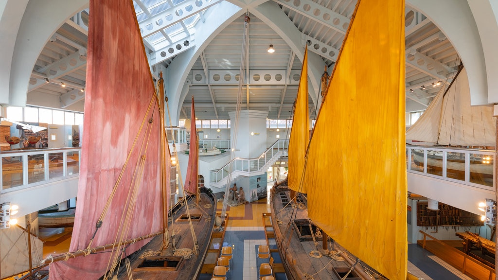 Cesenatico Maritime Museum which includes interior views