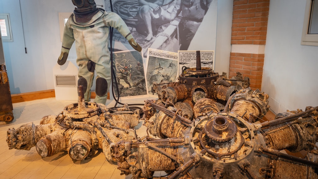 Cesenatico Maritime Museum featuring interior views