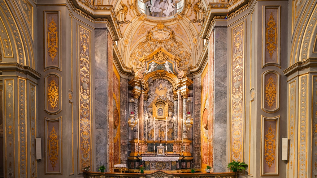 Ravenna Cathedral showing heritage elements, a church or cathedral and interior views